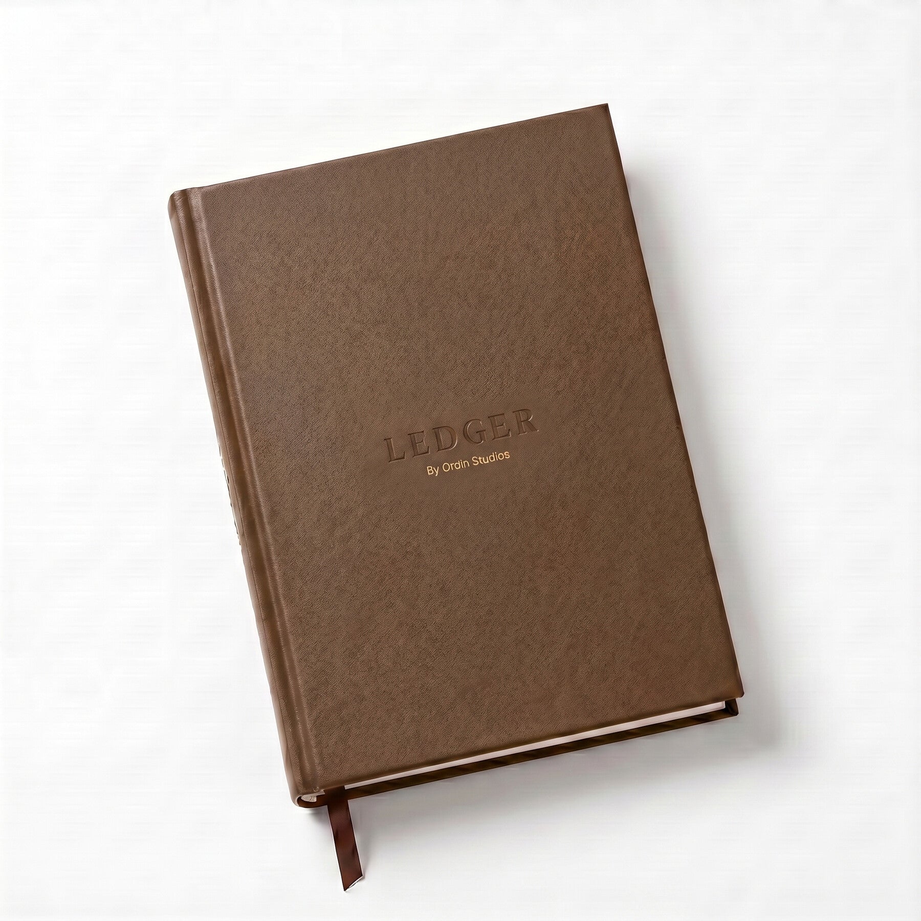 The Ledger, brown hardcover