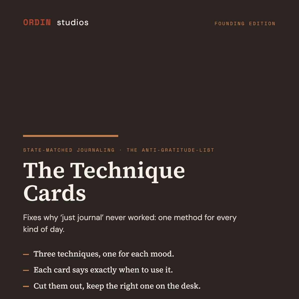 The Technique Cards cover