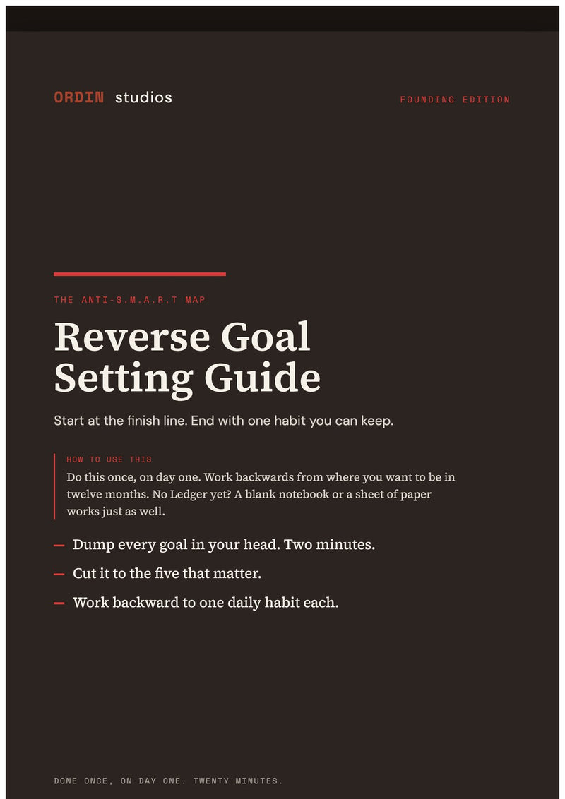 Reverse Goal Setting Guide, cover page