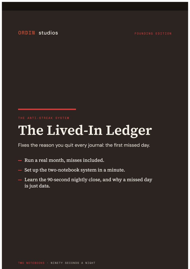 The Lived-In Ledger, cover page