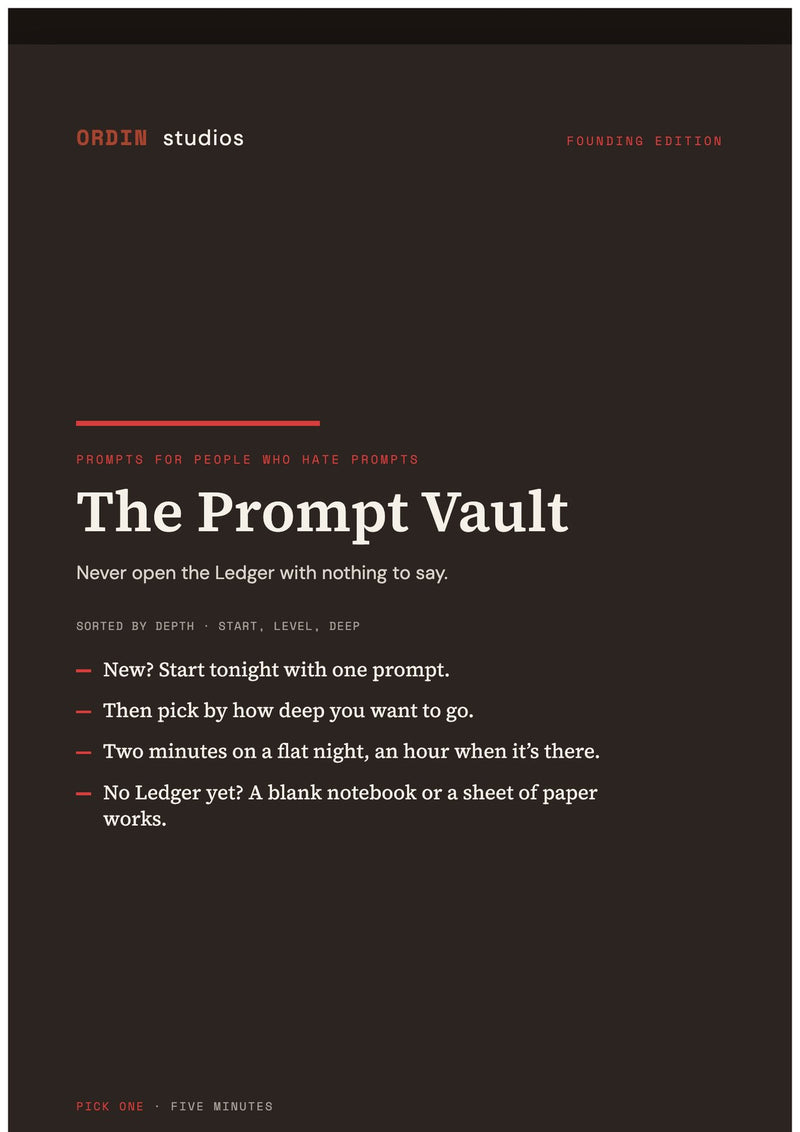 The Prompt Vault, cover page