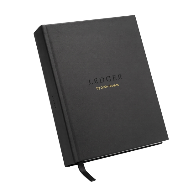 The Ledger in Sumi black
