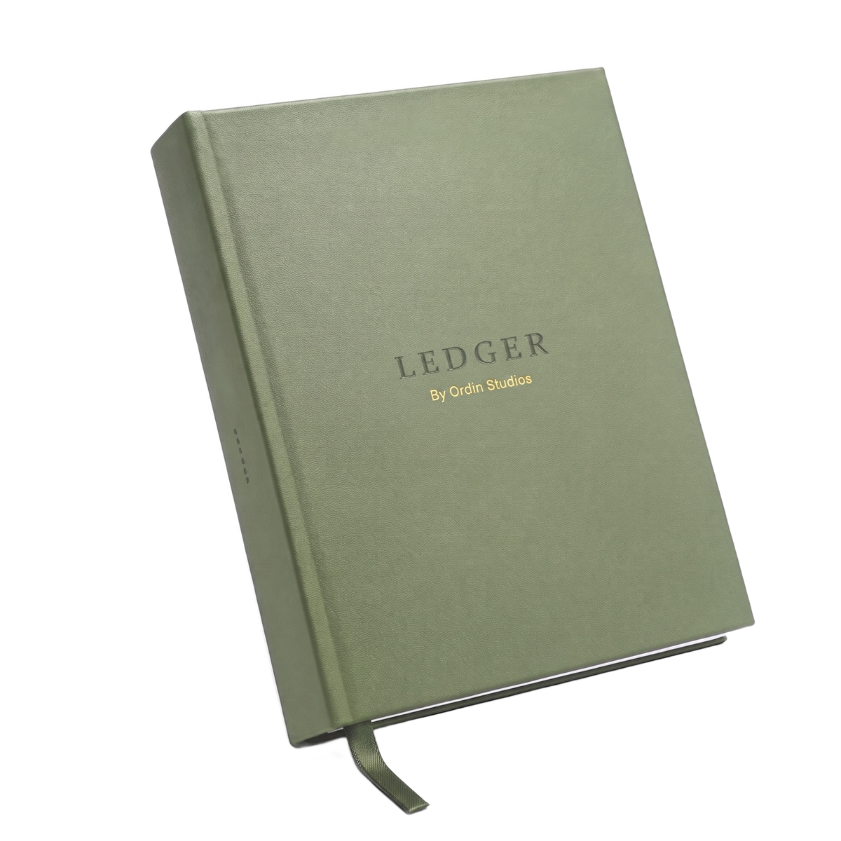 The Ledger in Forest Green, front view