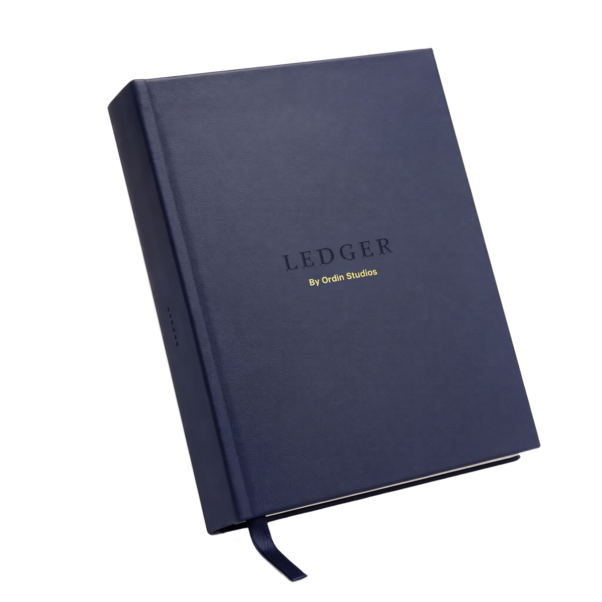 The Ledger in Navy, front view