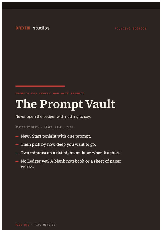 The Prompt Vault, cover page