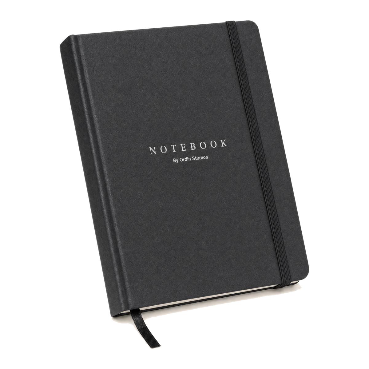 The Notebook in Black, front view